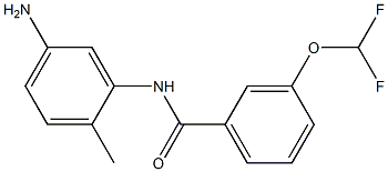 N-(5-amino-2-methylphenyl)-3-(difluoromethoxy)benzamide Struktur