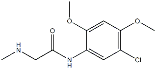 N-(5-chloro-2,4-dimethoxyphenyl)-2-(methylamino)acetamide Struktur