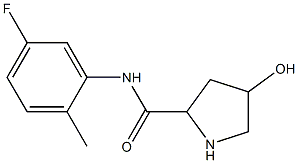 N-(5-fluoro-2-methylphenyl)-4-hydroxypyrrolidine-2-carboxamide Struktur