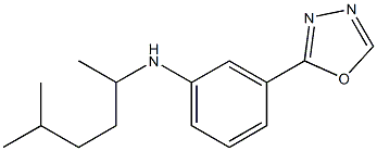 N-(5-methylhexan-2-yl)-3-(1,3,4-oxadiazol-2-yl)aniline Struktur