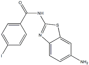 N-(6-amino-1,3-benzothiazol-2-yl)-4-iodobenzamide Struktur