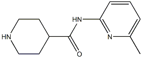 N-(6-methylpyridin-2-yl)piperidine-4-carboxamide Struktur