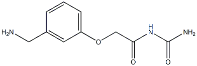 N-(aminocarbonyl)-2-[3-(aminomethyl)phenoxy]acetamide Struktur