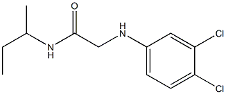 N-(butan-2-yl)-2-[(3,4-dichlorophenyl)amino]acetamide Struktur