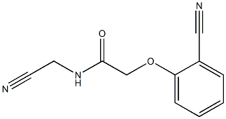 N-(cyanomethyl)-2-(2-cyanophenoxy)acetamide Struktur