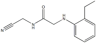 N-(cyanomethyl)-2-[(2-ethylphenyl)amino]acetamide Struktur