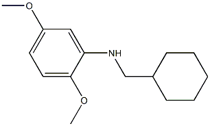 N-(cyclohexylmethyl)-2,5-dimethoxyaniline Struktur