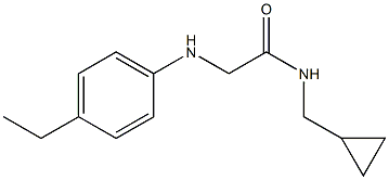 N-(cyclopropylmethyl)-2-[(4-ethylphenyl)amino]acetamide Struktur