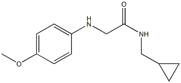 N-(cyclopropylmethyl)-2-[(4-methoxyphenyl)amino]acetamide Struktur