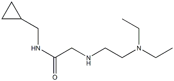 N-(cyclopropylmethyl)-2-{[2-(diethylamino)ethyl]amino}acetamide Struktur