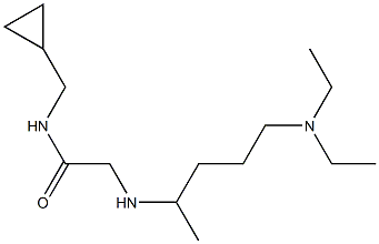 N-(cyclopropylmethyl)-2-{[5-(diethylamino)pentan-2-yl]amino}acetamide Struktur