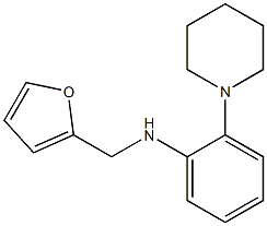 N-(furan-2-ylmethyl)-2-(piperidin-1-yl)aniline Struktur