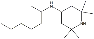 N-(heptan-2-yl)-2,2,6,6-tetramethylpiperidin-4-amine Struktur