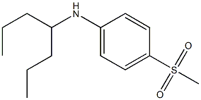 N-(heptan-4-yl)-4-methanesulfonylaniline Struktur