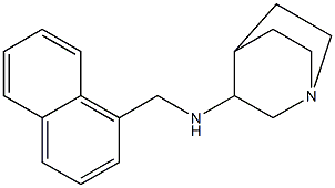 N-(naphthalen-1-ylmethyl)-1-azabicyclo[2.2.2]octan-3-amine Struktur