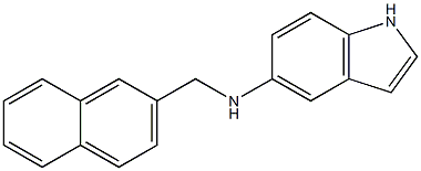 N-(naphthalen-2-ylmethyl)-1H-indol-5-amine Struktur