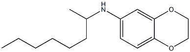 N-(octan-2-yl)-2,3-dihydro-1,4-benzodioxin-6-amine Struktur