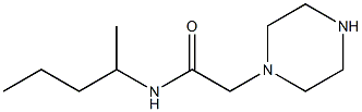 N-(pentan-2-yl)-2-(piperazin-1-yl)acetamide Struktur