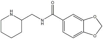 N-(piperidin-2-ylmethyl)-2H-1,3-benzodioxole-5-carboxamide Struktur