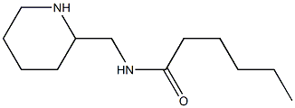 N-(piperidin-2-ylmethyl)hexanamide Struktur