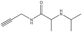 N-(prop-2-yn-1-yl)-2-(propan-2-ylamino)propanamide Struktur