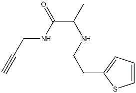 N-(prop-2-yn-1-yl)-2-{[2-(thiophen-2-yl)ethyl]amino}propanamide Struktur