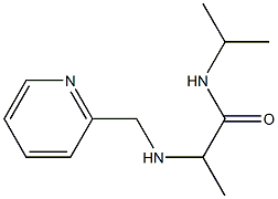 N-(propan-2-yl)-2-[(pyridin-2-ylmethyl)amino]propanamide Struktur