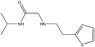 N-(propan-2-yl)-2-{[2-(thiophen-2-yl)ethyl]amino}acetamide Struktur