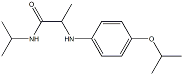 N-(propan-2-yl)-2-{[4-(propan-2-yloxy)phenyl]amino}propanamide Struktur