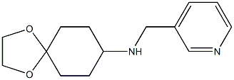 N-(pyridin-3-ylmethyl)-1,4-dioxaspiro[4.5]decan-8-amine Struktur