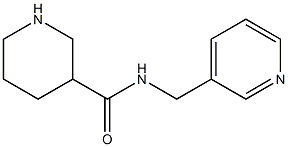 N-(pyridin-3-ylmethyl)piperidine-3-carboxamide Struktur