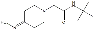 N-(tert-butyl)-2-[4-(hydroxyimino)piperidin-1-yl]acetamide Struktur