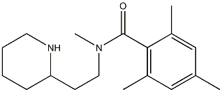 N,2,4,6-tetramethyl-N-[2-(piperidin-2-yl)ethyl]benzamide Struktur