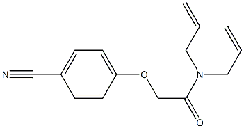 N,N-diallyl-2-(4-cyanophenoxy)acetamide Struktur