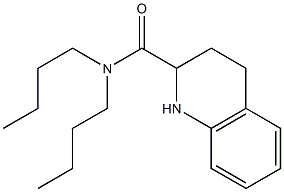 N,N-dibutyl-1,2,3,4-tetrahydroquinoline-2-carboxamide Struktur