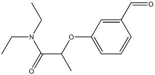 N,N-diethyl-2-(3-formylphenoxy)propanamide Struktur