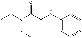 N,N-diethyl-2-[(2-iodophenyl)amino]acetamide Struktur