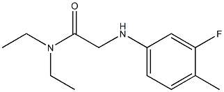 N,N-diethyl-2-[(3-fluoro-4-methylphenyl)amino]acetamide Struktur