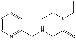 N,N-diethyl-2-[(pyridin-2-ylmethyl)amino]propanamide Struktur