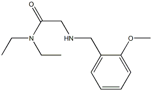 N,N-diethyl-2-{[(2-methoxyphenyl)methyl]amino}acetamide Struktur