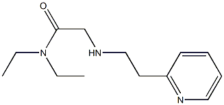 N,N-diethyl-2-{[2-(pyridin-2-yl)ethyl]amino}acetamide Struktur