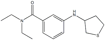 N,N-diethyl-3-(thiolan-3-ylamino)benzamide Struktur