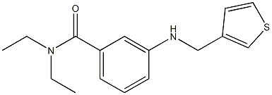 N,N-diethyl-3-[(thiophen-3-ylmethyl)amino]benzamide Struktur