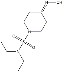 N,N-diethyl-4-(hydroxyimino)piperidine-1-sulfonamide Struktur