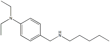 N,N-diethyl-4-[(pentylamino)methyl]aniline Struktur