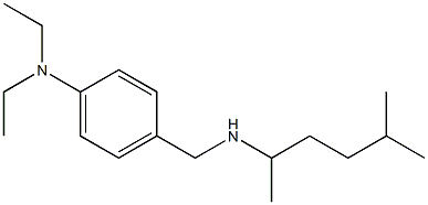 N,N-diethyl-4-{[(5-methylhexan-2-yl)amino]methyl}aniline Struktur