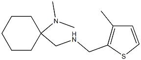 N,N-dimethyl-1-({[(3-methylthiophen-2-yl)methyl]amino}methyl)cyclohexan-1-amine Struktur