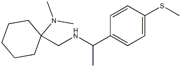 N,N-dimethyl-1-[({1-[4-(methylsulfanyl)phenyl]ethyl}amino)methyl]cyclohexan-1-amine Struktur