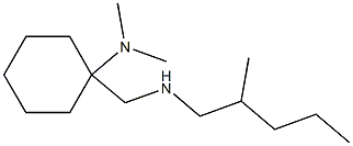 N,N-dimethyl-1-{[(2-methylpentyl)amino]methyl}cyclohexan-1-amine Struktur