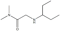 N,N-dimethyl-2-(pentan-3-ylamino)acetamide Struktur